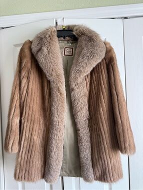 EUC Vintage Saga Mink & Fox Fur Jacket Coat New York Fur Salon